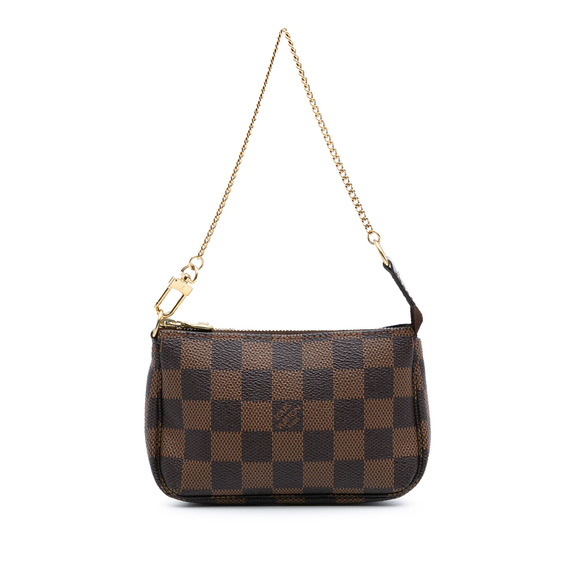 Pre-Loved Louis Vuitton Damier Ebene Mini Pochette Accessoires - Picture 1 of 8